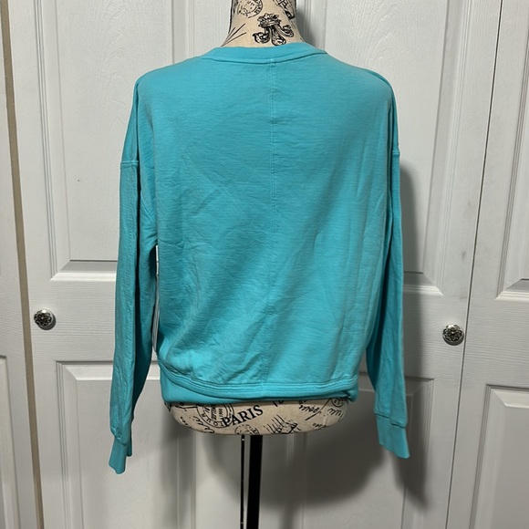 Women's Athleta Sundown Sweatshirt 2.0 in "Gulf Green" - Picture 5 of 8